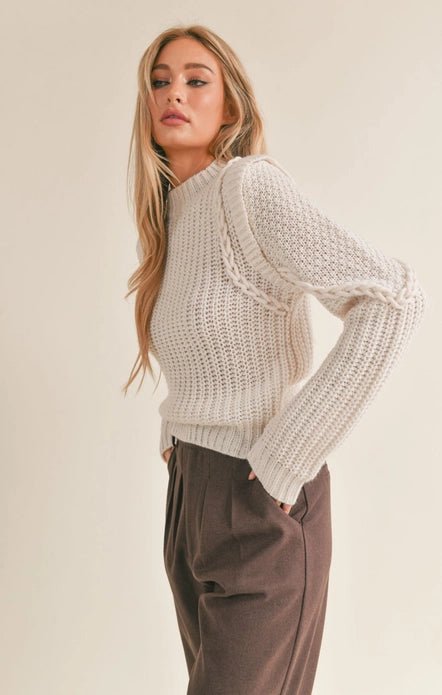 Braided Detail Sweater - Styled by Ashley Brooke