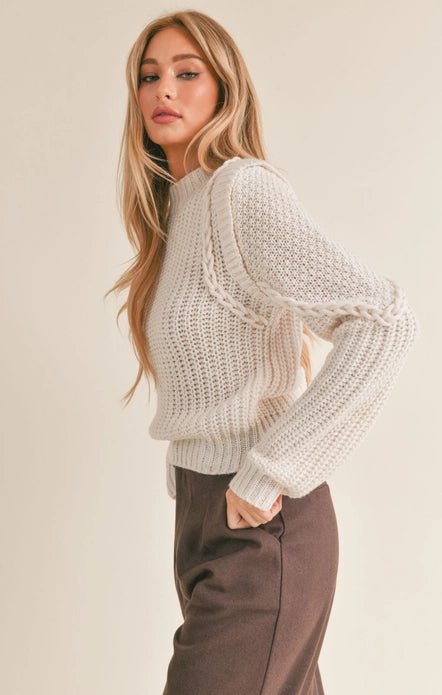 Braided Detail Sweater - Styled by Ashley Brooke