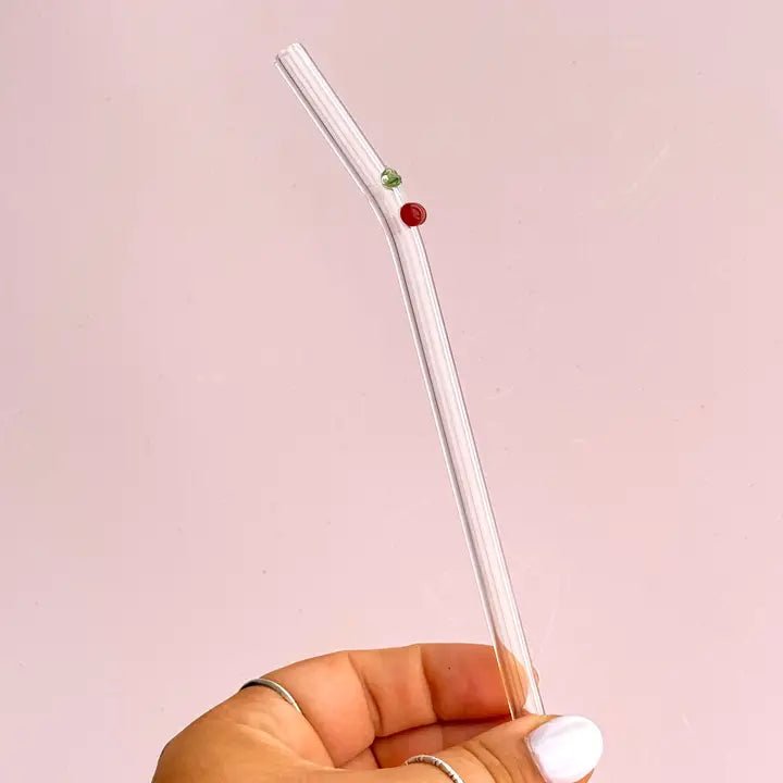 Cherry Glass Straw - Styled by Ashley Brooke