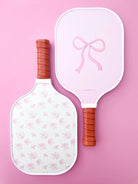 Coquette Pink Bow Floral Pickleball Paddle - Styled by Ashley Brooke