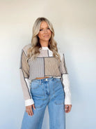 Cozy Quilted Patchwork Sweater - Styled by Ashley Brooke