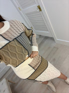 Cozy Quilted Patchwork Sweater - Styled by Ashley Brooke