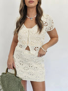 Daisy Crochet Sweater Top - Styled by Ashley Brooke