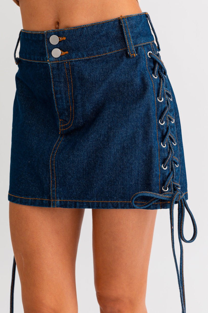 Denim Mini Skirt - Styled by Ashley Brooke