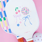 Disco Ball and Bows Pickleball Paddle - Styled by Ashley Brooke