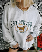 Embroidered Retriever Club Sweatshirt - Styled by Ashley Brooke