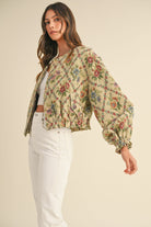 Floral Bomber Jakcet - Styled by Ashley Brooke