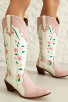 Floral Embroidered Cowboy Boots - Styled by Ashley Brooke