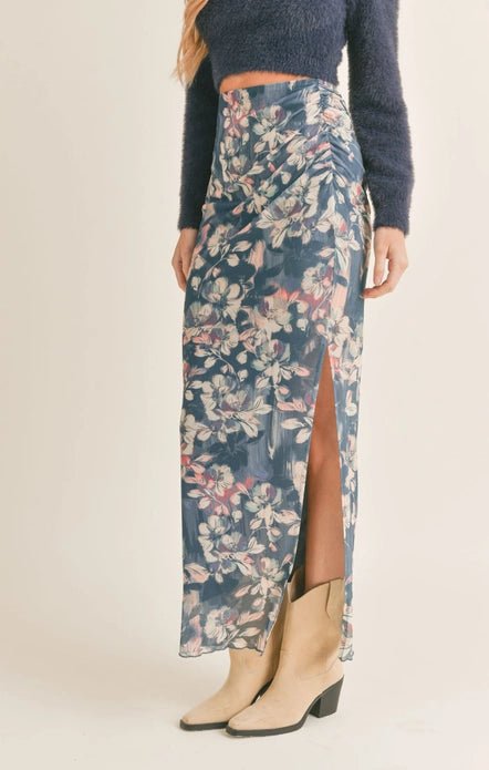 Floral Print Maxi Skirt - Styled by Ashley Brooke