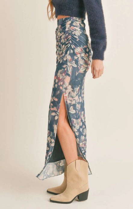 Floral Print Maxi Skirt - Styled by Ashley Brooke