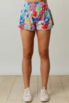 Floral Print Sporty Shorts - Styled by Ashley Brooke