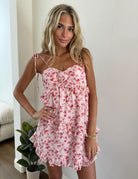 Floral Sweetheart Mini Dress - Styled by Ashley Brooke