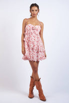 Floral Sweetheart Mini Dress - Styled by Ashley Brooke