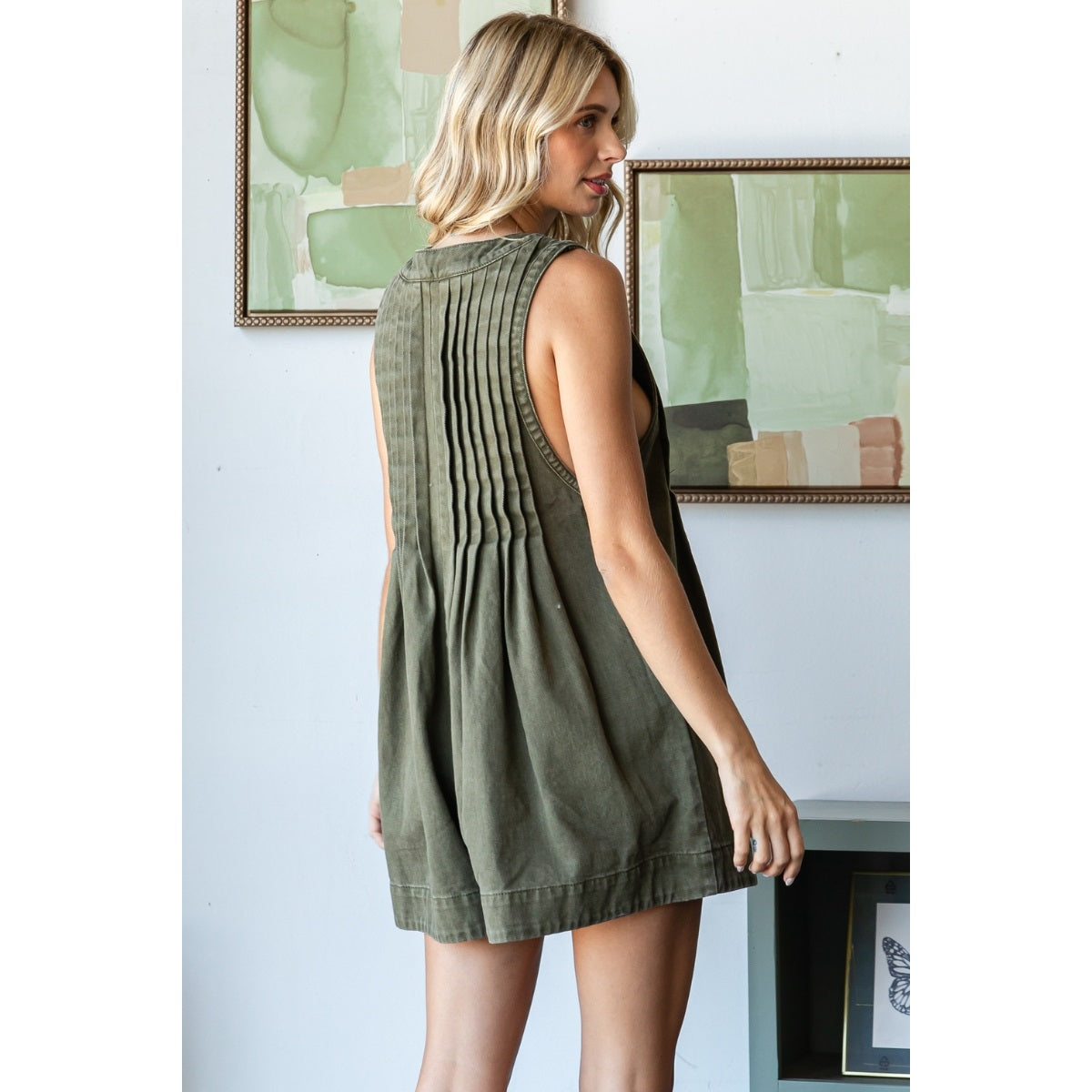Army Green Webster Romper - Styled by Ashley Brooke