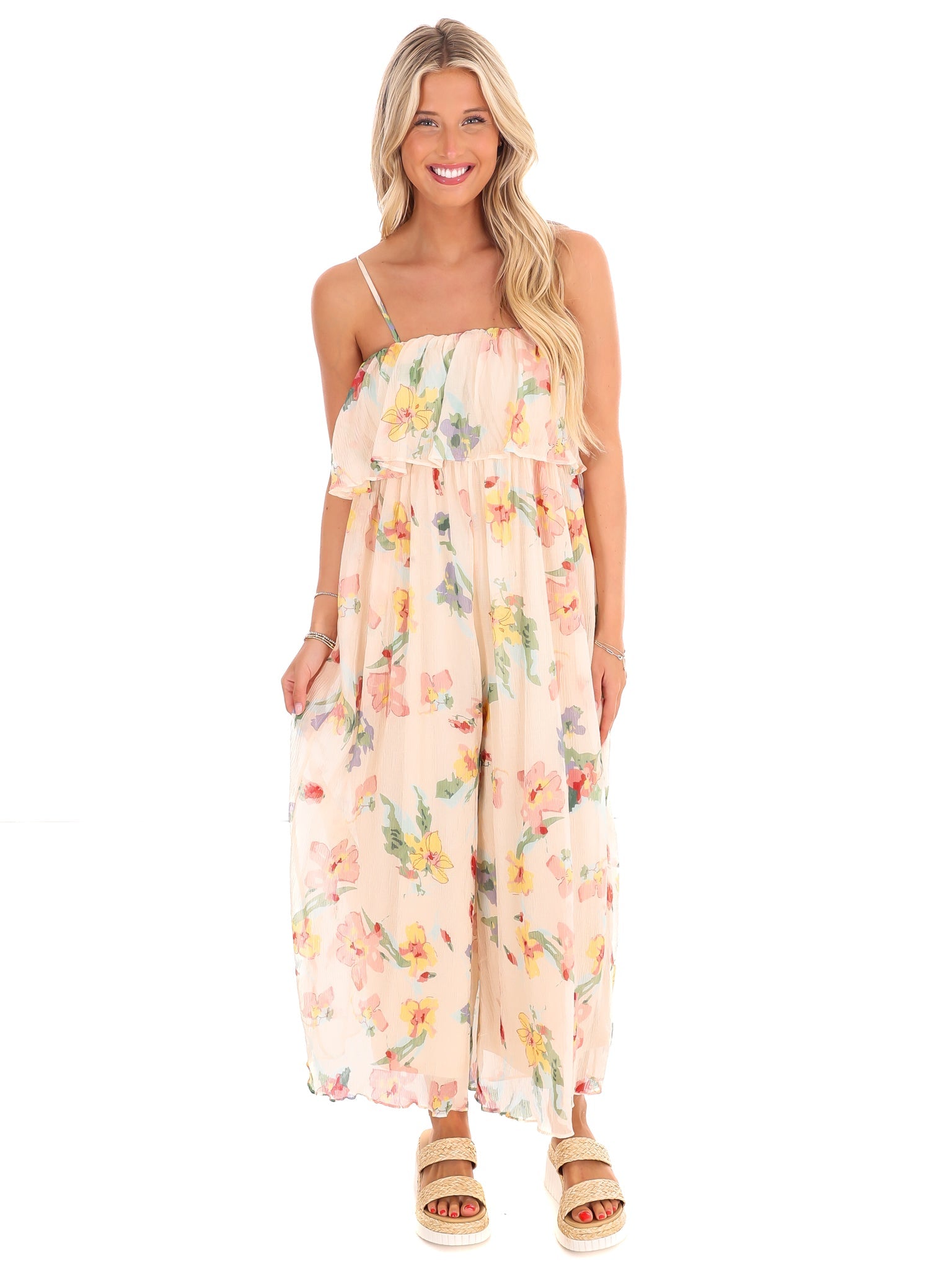 Floral Jumpsuit - Styled by Ashley Brooke