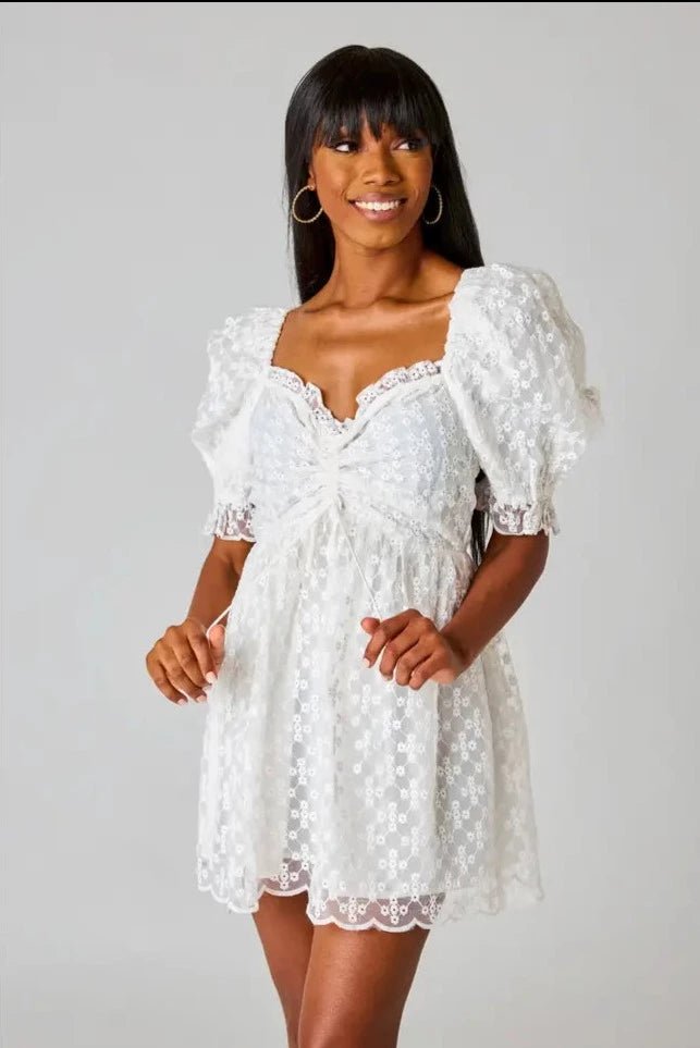 Ivory Eyelet Dress - Styled by Ashley Brooke