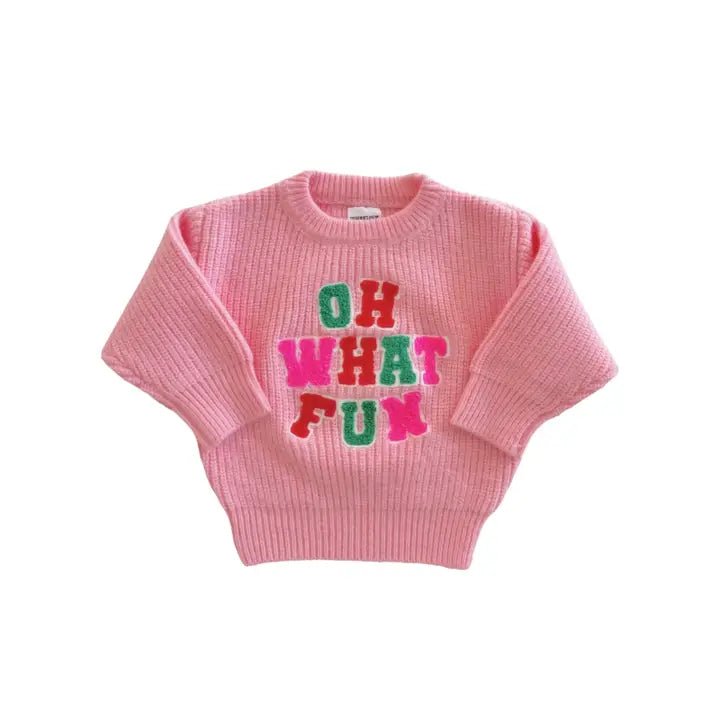 Light Pink Knit Baby Sweater - Styled by Ashley Brooke