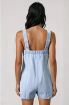 PRE ORDER: Zip-Up Denim Romper - Styled by Ashley Brooke