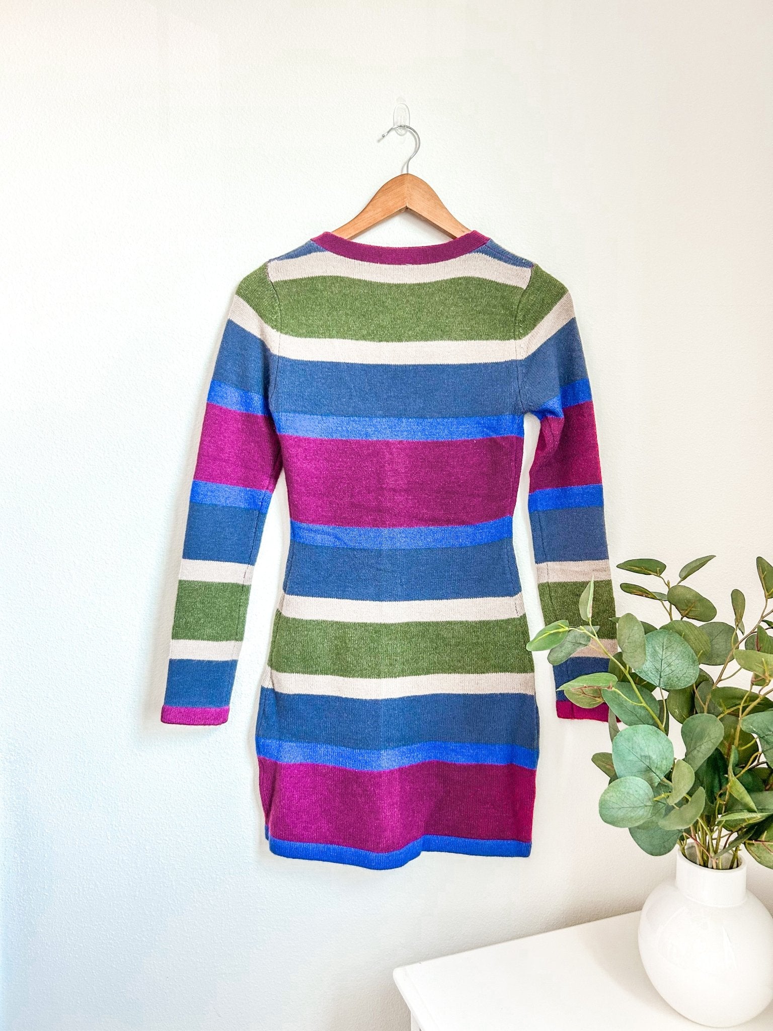 Multicolor Striped Sweater Dress - Styled by Ashley Brooke