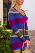 Multicolor Striped Sweater Dress - Styled by Ashley Brooke