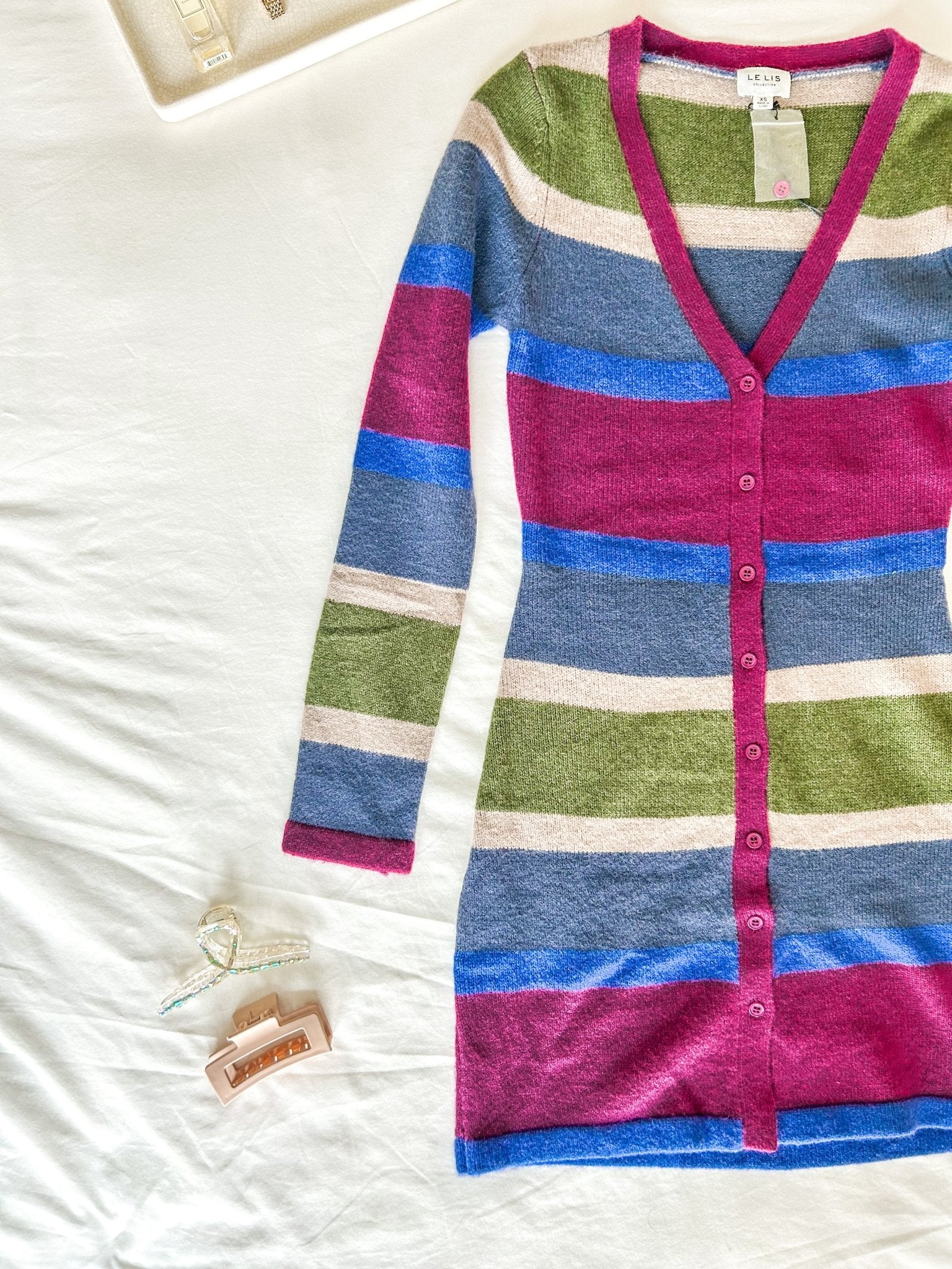 Multicolor Striped Sweater Dress - Styled by Ashley Brooke