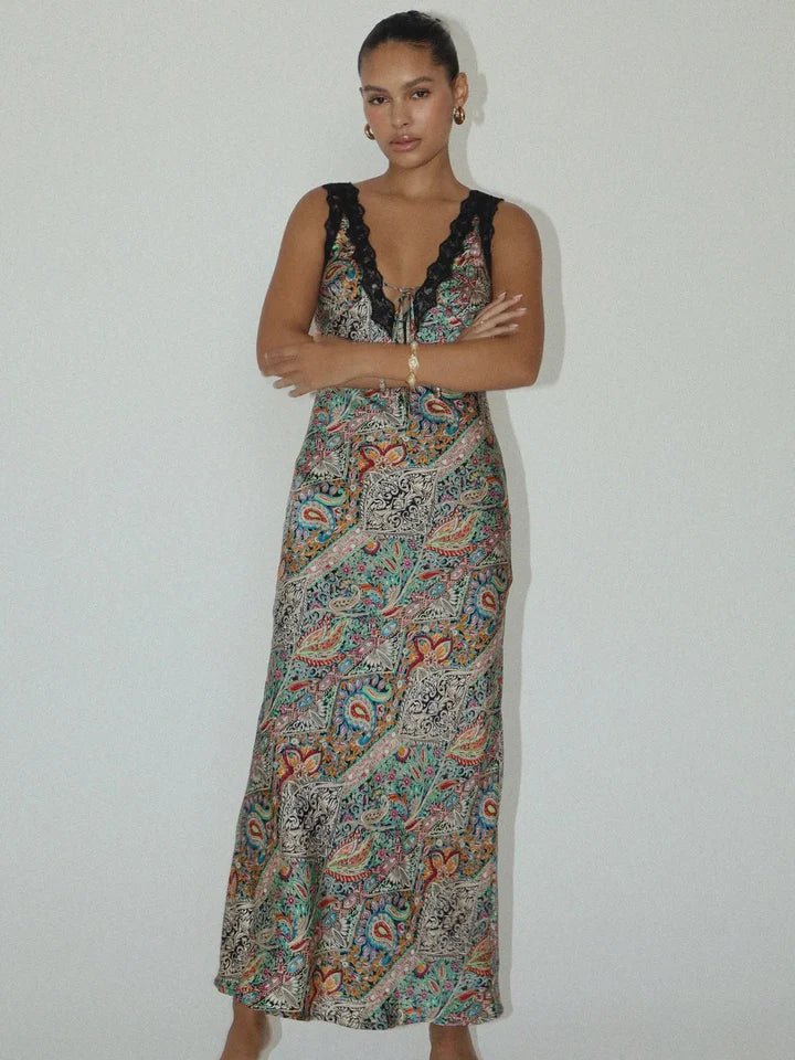 Paisley Print Maxi Dress - Styled by Ashley Brooke