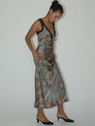 Paisley Print Maxi Dress - Styled by Ashley Brooke