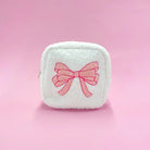 Pink Bow Teddy Cosmetic Zipper Bag - Styled by Ashley Brooke