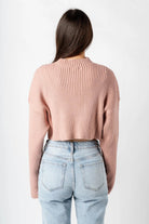 Ribbed Dusty Rose Sweater - Styled by Ashley Brooke