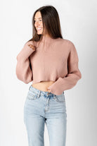 Ribbed Dusty Rose Sweater - Styled by Ashley Brooke