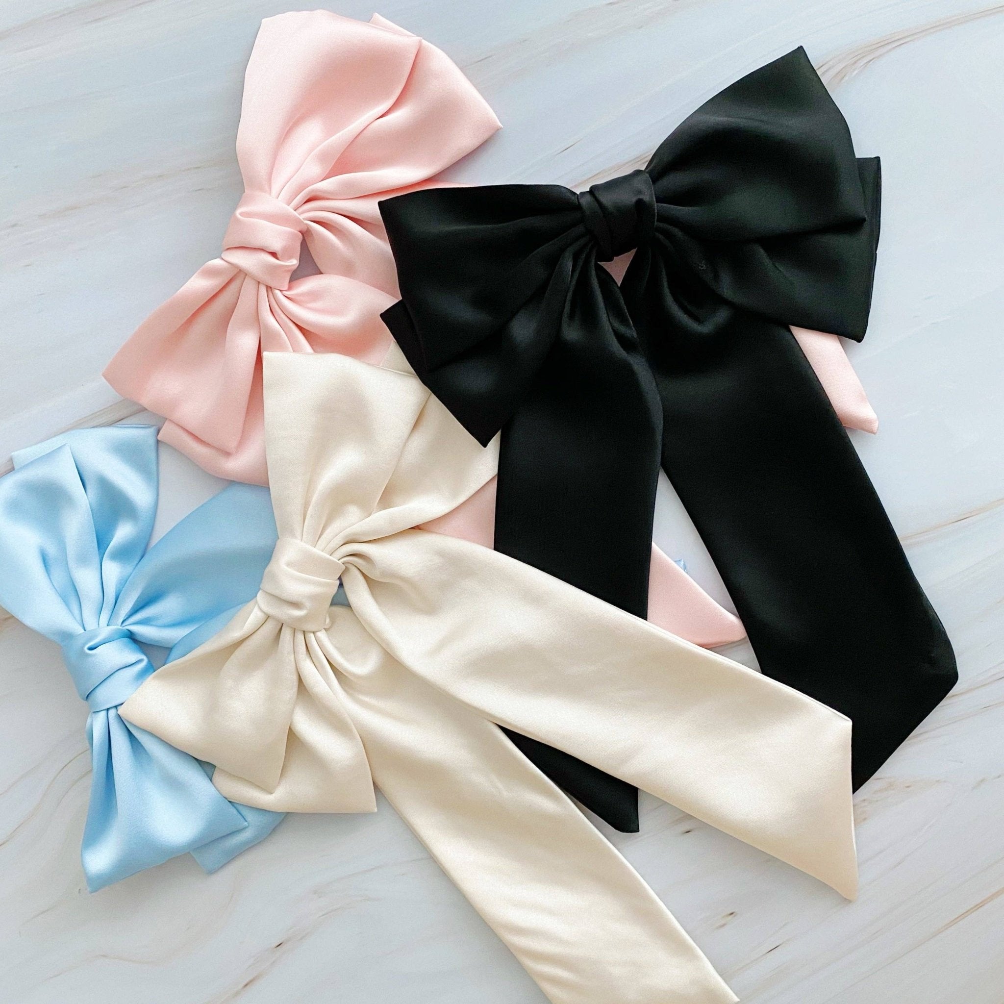 Satin Bow Hair Clip - Styled by Ashley Brooke