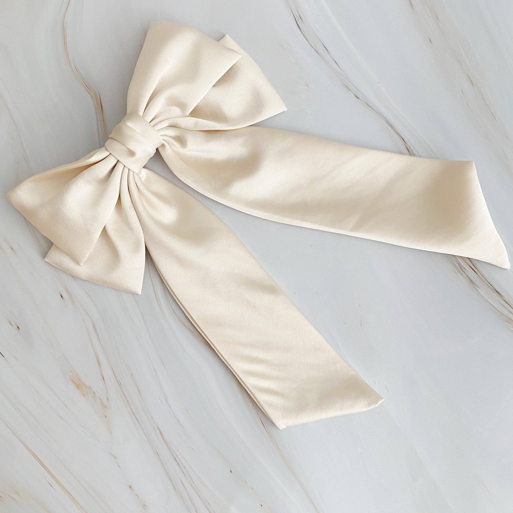 Satin Bow Hair Clip - Styled by Ashley Brooke