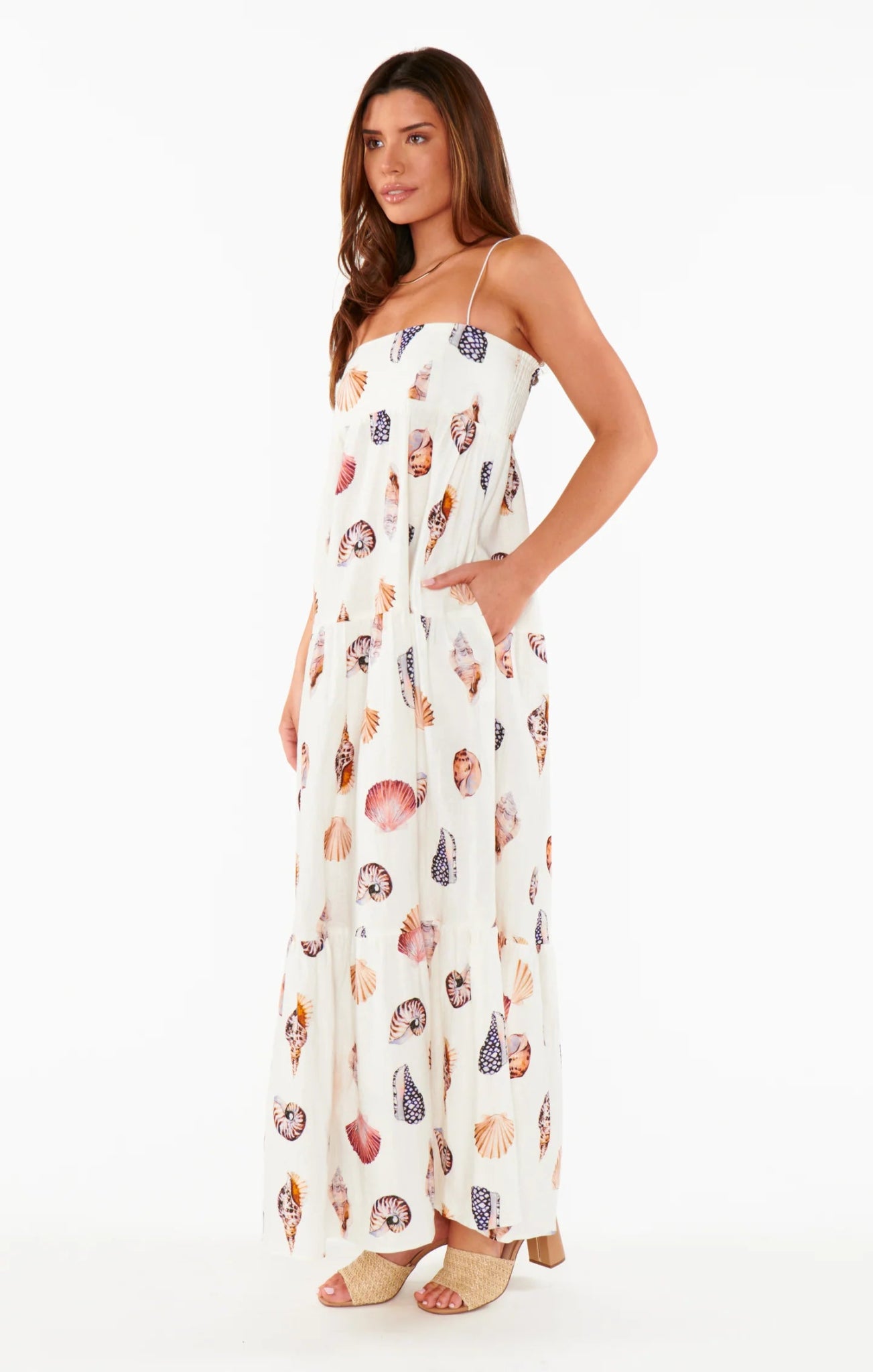 Shell Print Maxi Dress - Styled by Ashley Brooke