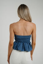 Strapless Denim Top - Styled by Ashley Brooke