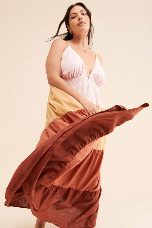 The Raya Colorblock Maxi Dress - Styled by Ashley Brooke