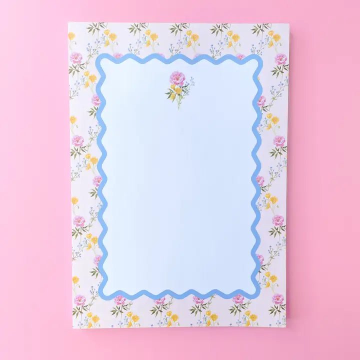 Watercolor Floral Ric Rac Notepad - Styled by Ashley Brooke