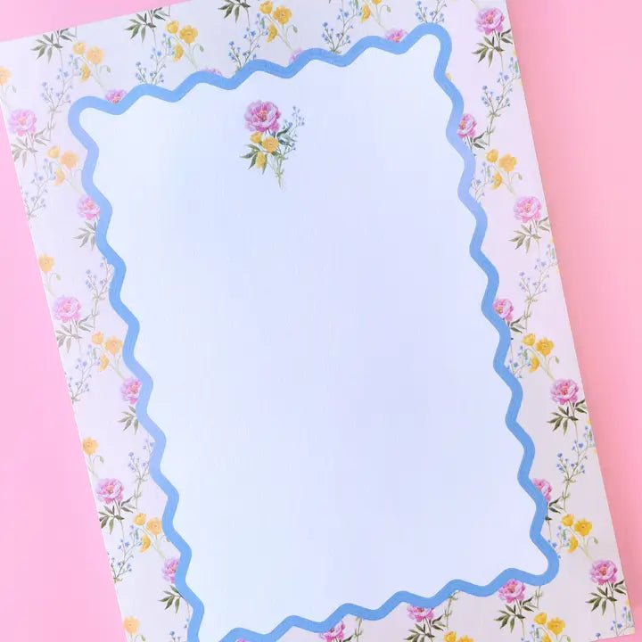 Watercolor Floral Ric Rac Notepad - Styled by Ashley Brooke